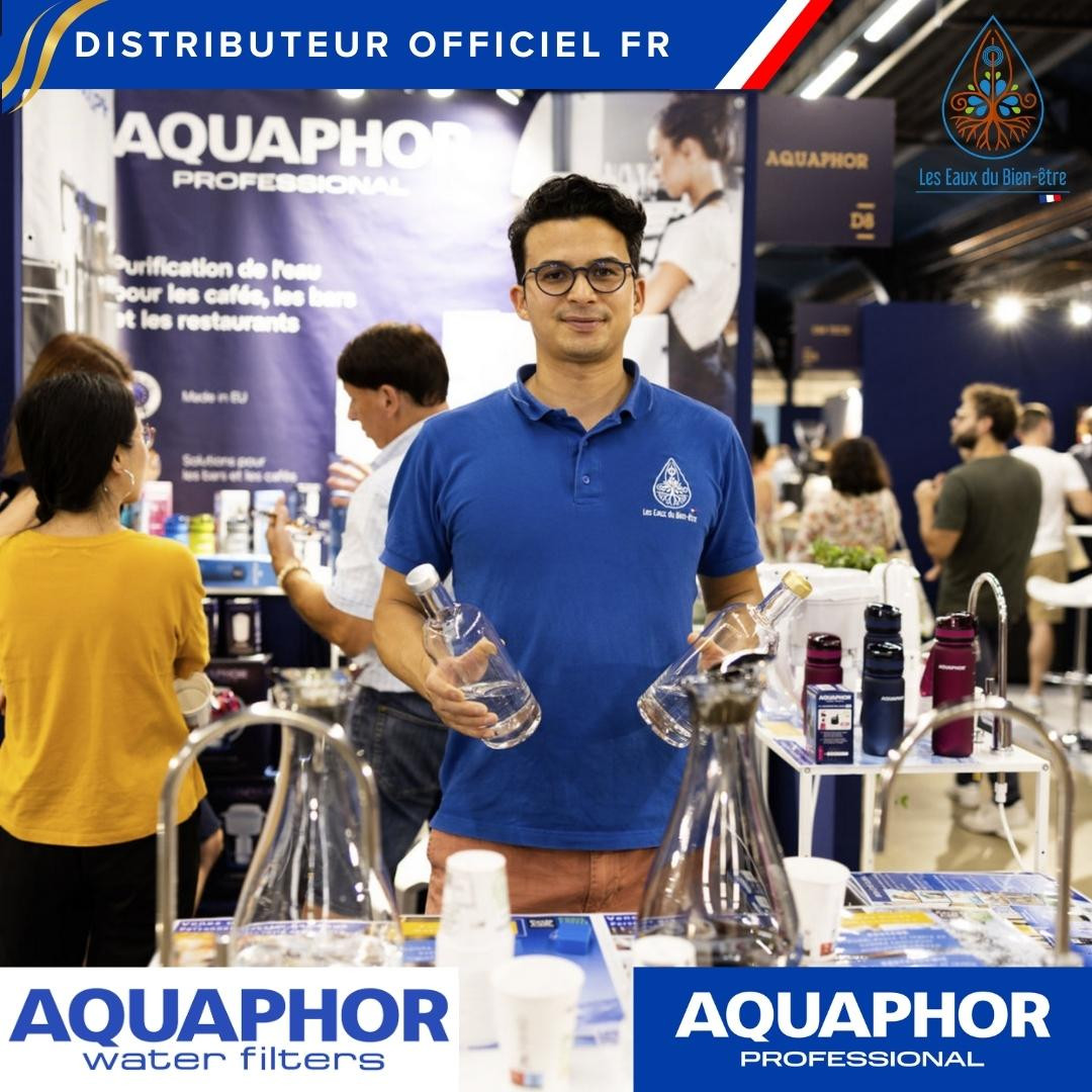 PARIS COFFEE SHOW 2023 les eaux du bien-etre aquaphor osmoseur eau minerale tailor made water for life cafe Nano purity NP80 NP120 UP-EMC V60 1