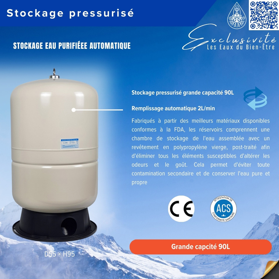 STOCKAGE DE L'EAU PURIFIEE