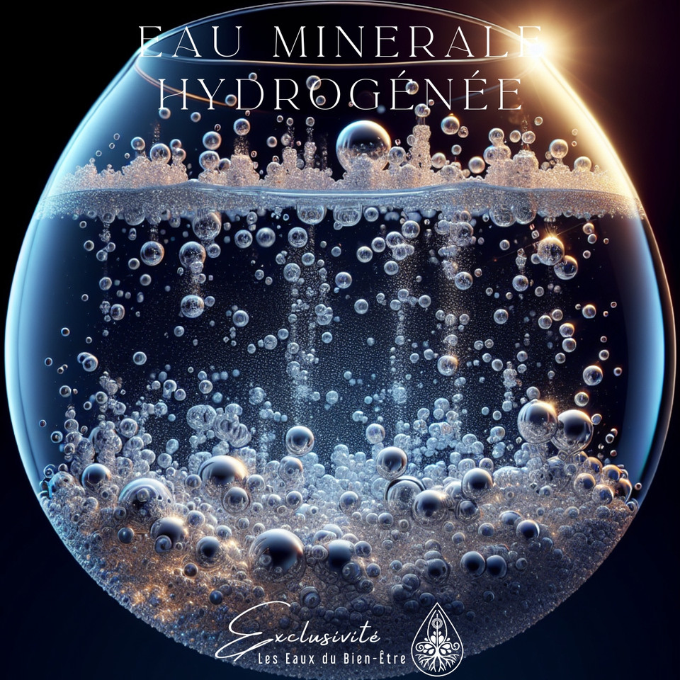 Eau minérale anti oxydante hydrogénée h2 hydrogène leseauxdubienetre
