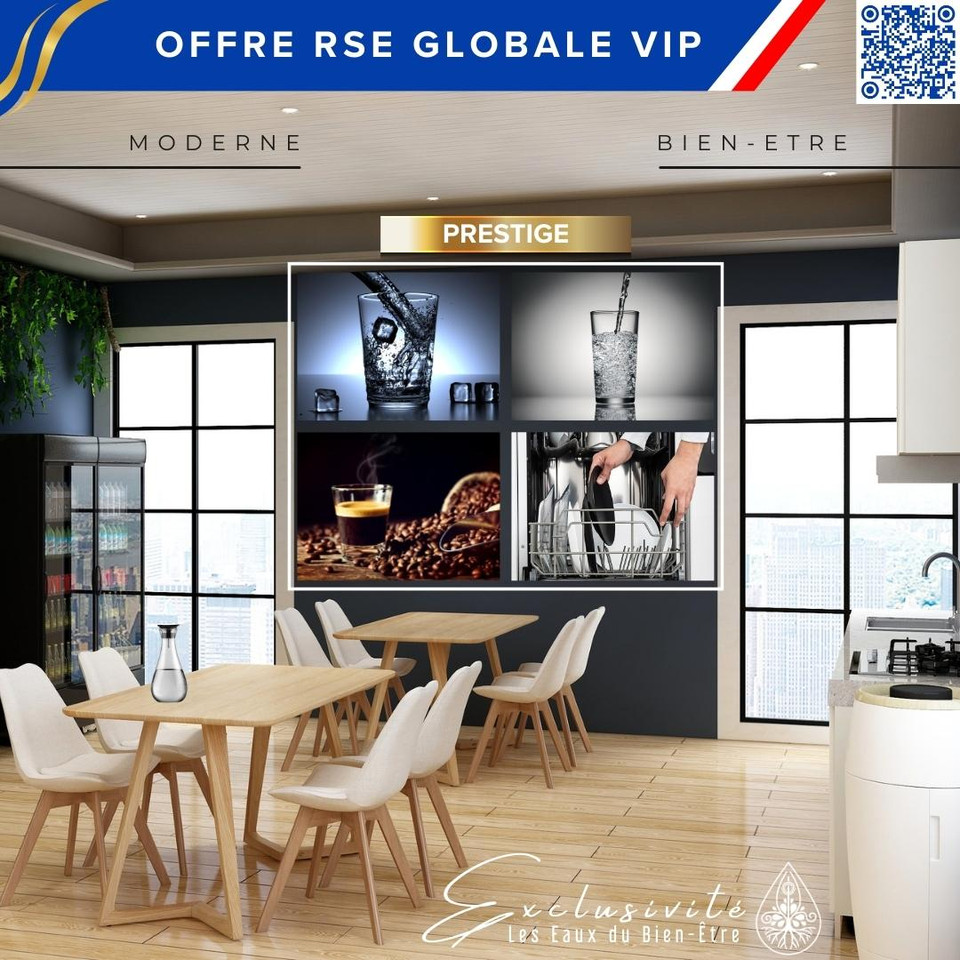 Boire eau entreprise RSE cafétéria distribution