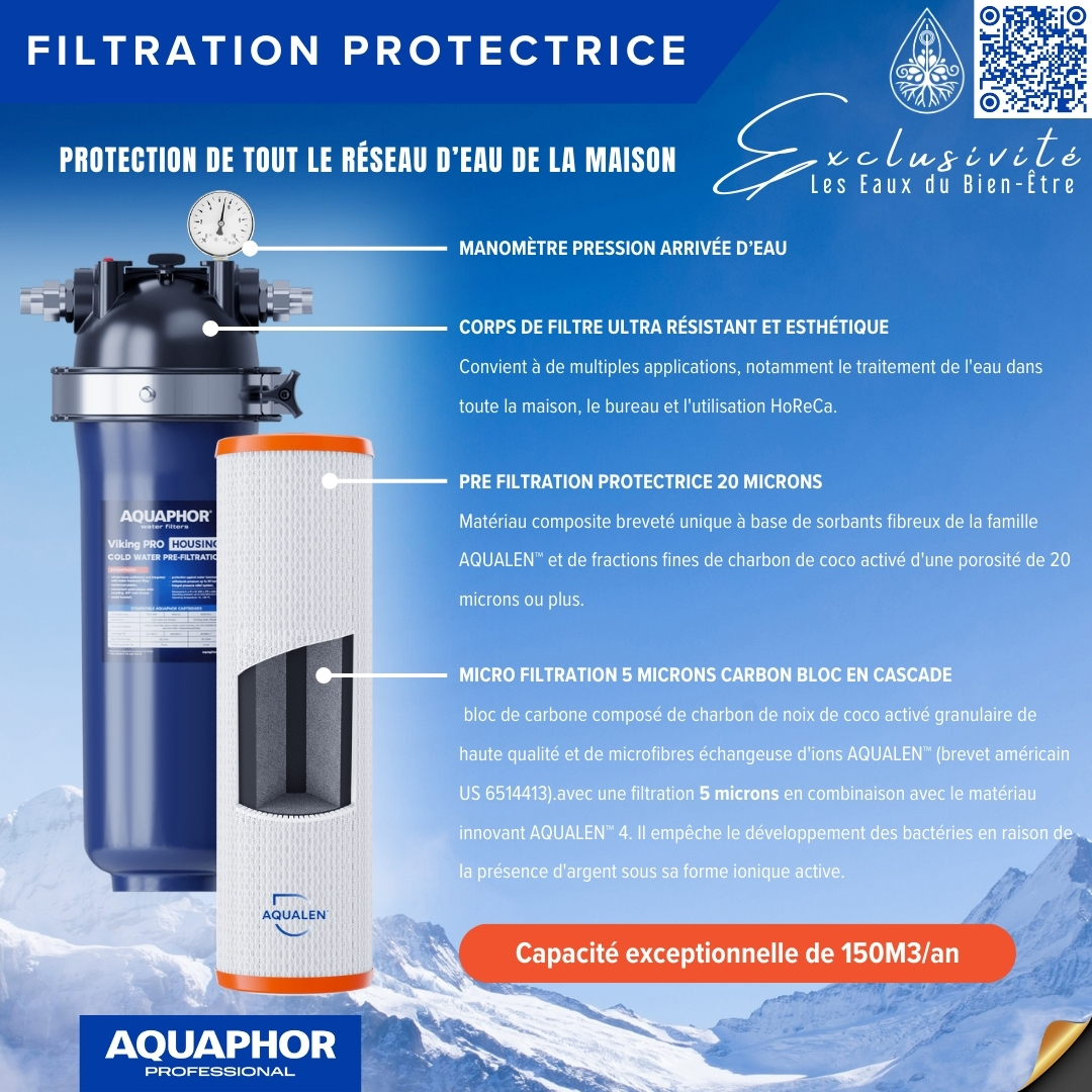 FILTRATION PROTECTRICE VIKING PRO AQUALEN DEPOLLUTION CHLORE